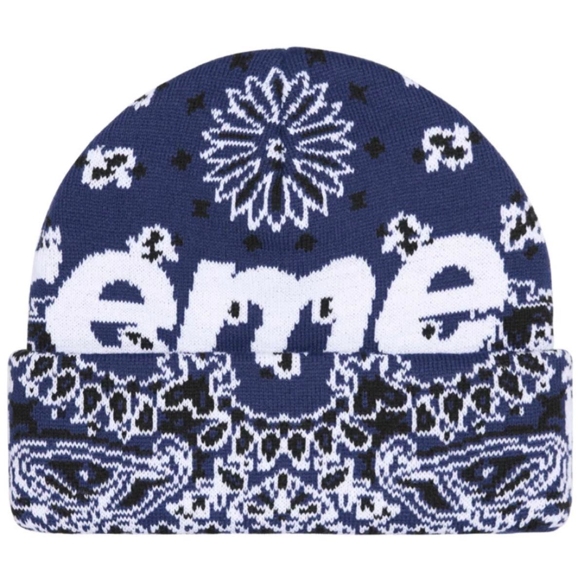 新品／Supreme Bandana Big Logo Beanie 