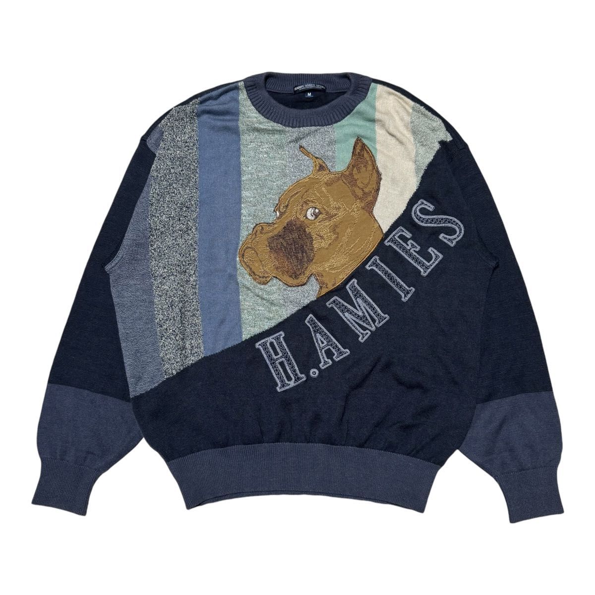 希少】HARDY AMIES SPORT ハーディエイミススポーツ 麻混紡 ニット