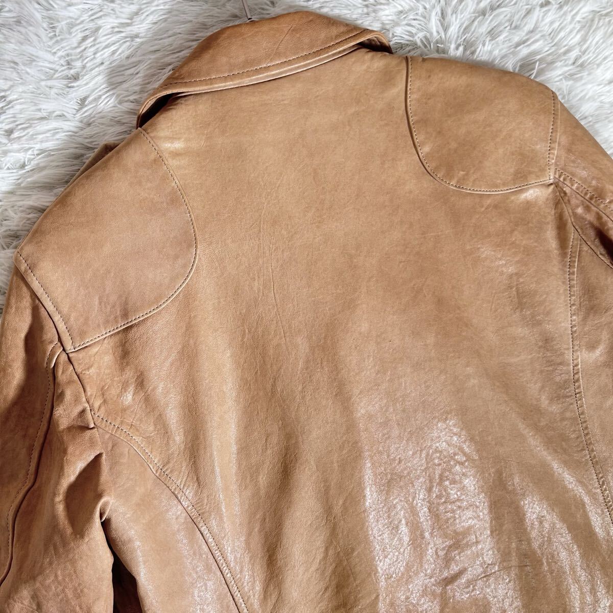 Paul Smith ポールスミス レザージャケット 羊革 ラムレザー Lサイズ