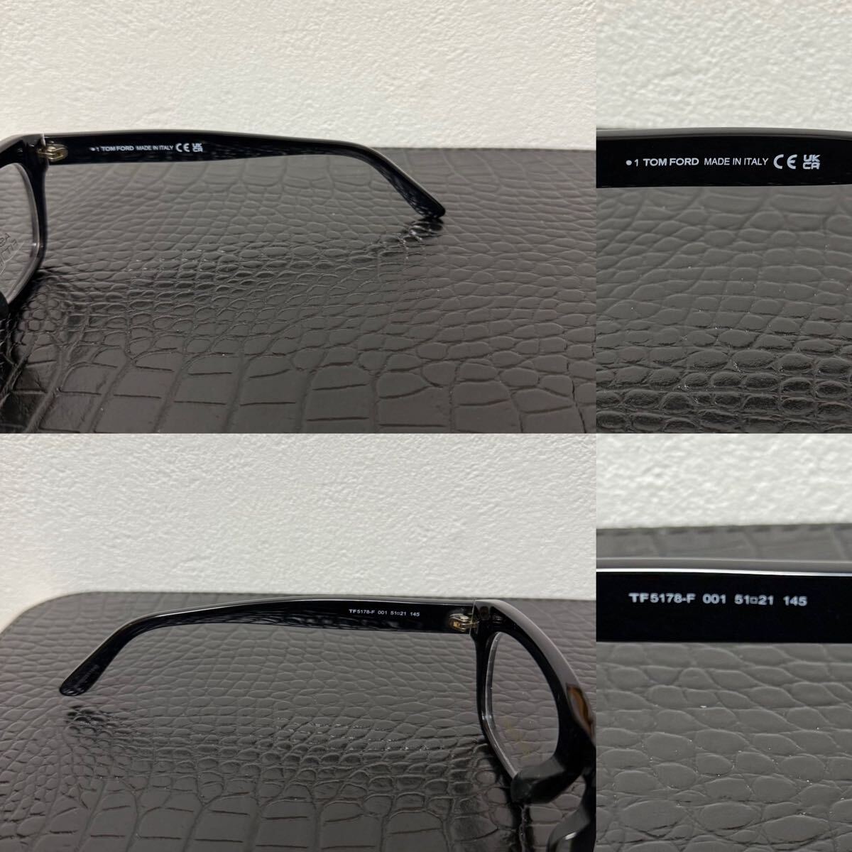TOM FORD TF5178-F 001 Eyeglasses 51□21-145 Made in Italy New with