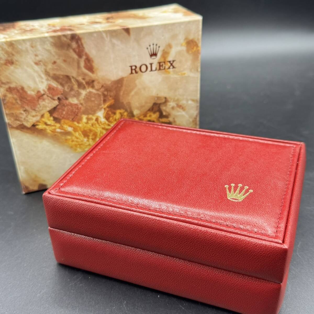 ロレックス 空箱 腕時計 BOX ケース 赤/レッド 0393822 ROREX