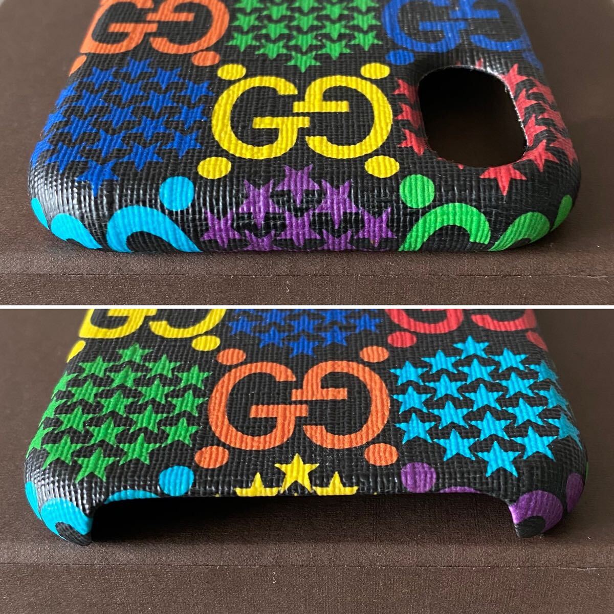 未使用品 GUCCI グッチ iPhone X Xs スマホケース 携帯ケース GG