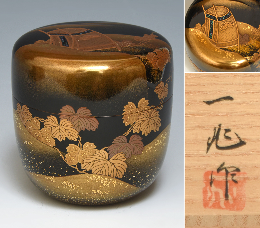 Yahoo!オークション - 輪島塗 最高峰の蒔絵師 一后一兆（造）蔦ノ細道
