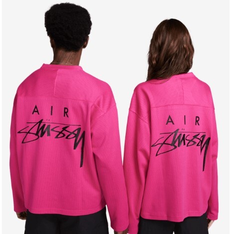 送料無料 【ピンク・XXL】 Nike x Stussy Long Sleeve Top 国内正規
