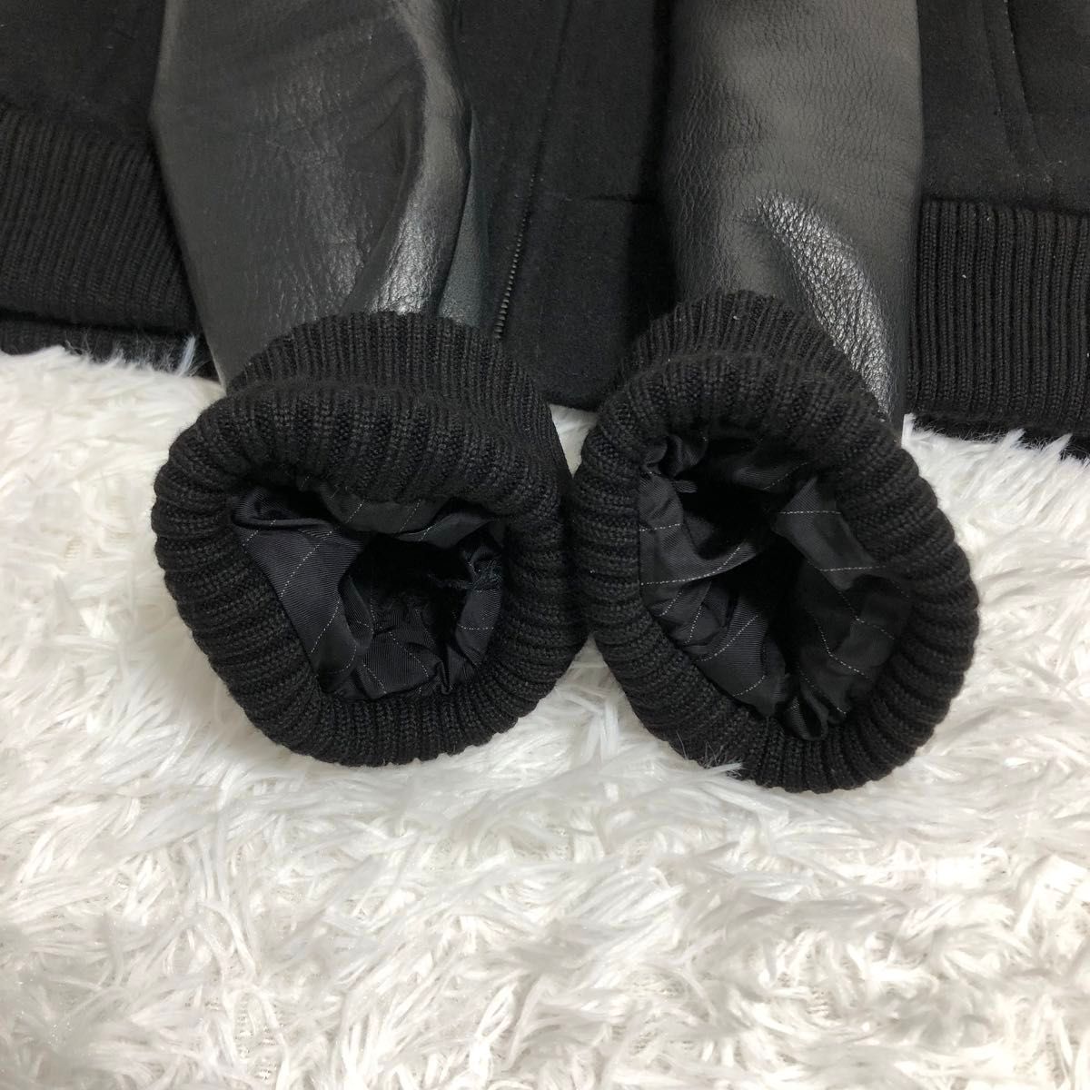 美品】ATTACHMENT アタッチメント 牛革 スタジャン SIZE 2(M) ブルゾン