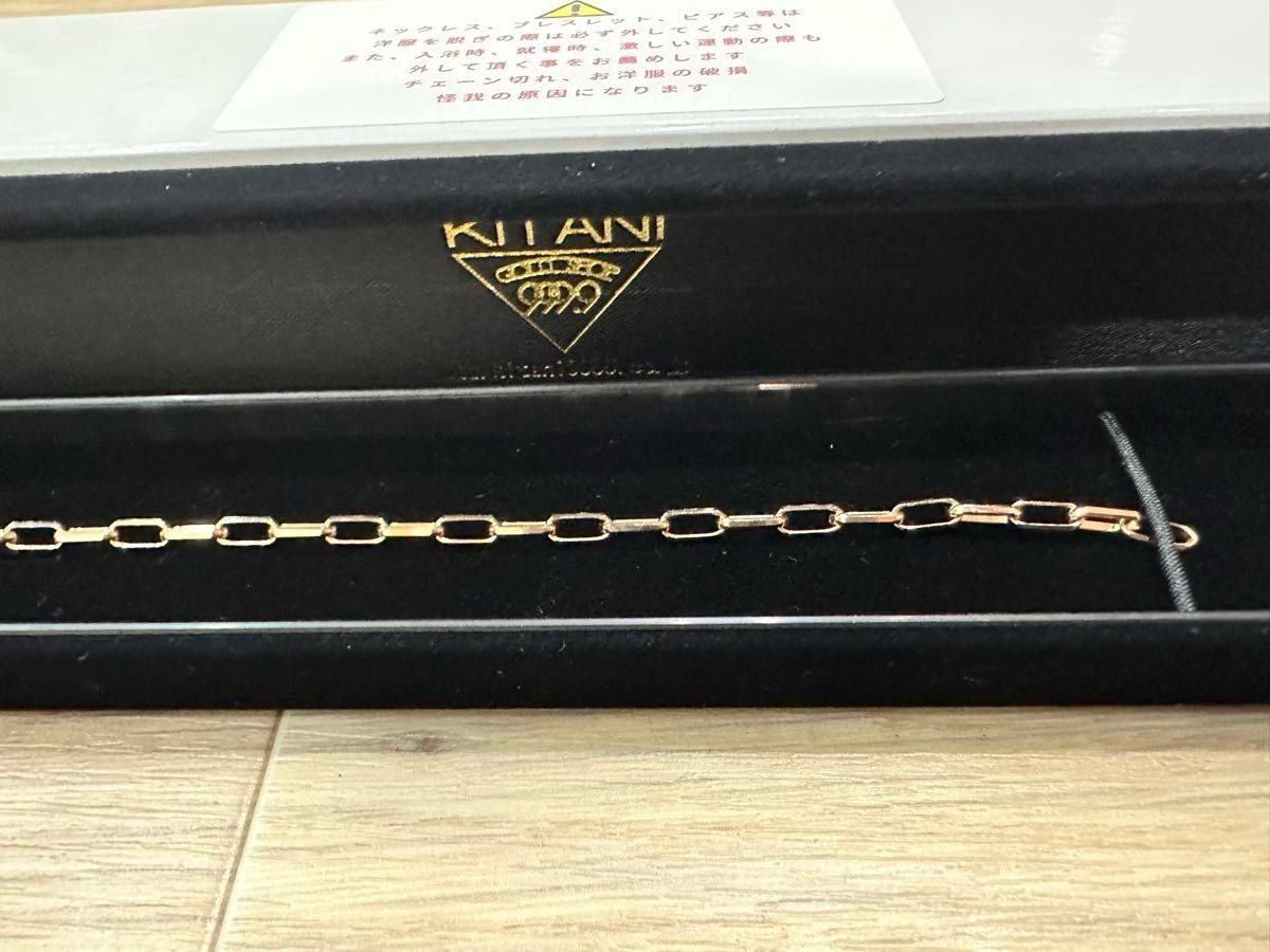 木谷貴金属 スパルタカス サントス ブレスレット K18PG 16 5cm 幅3 0mm