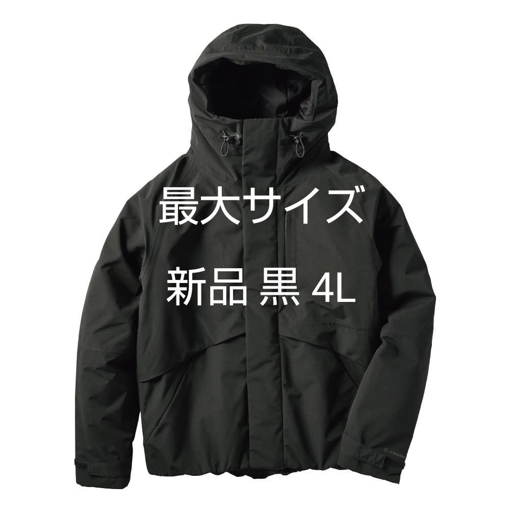 新品 黒4L XShelter 断熱防水防寒ジャケット ワークマン エックス