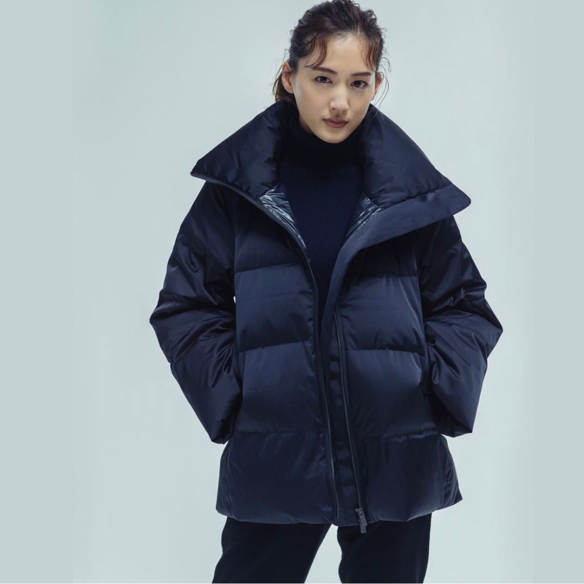 UNIQLO ユニクロ +J ダウンボリュームジャケット ネイビー M｜Yahoo