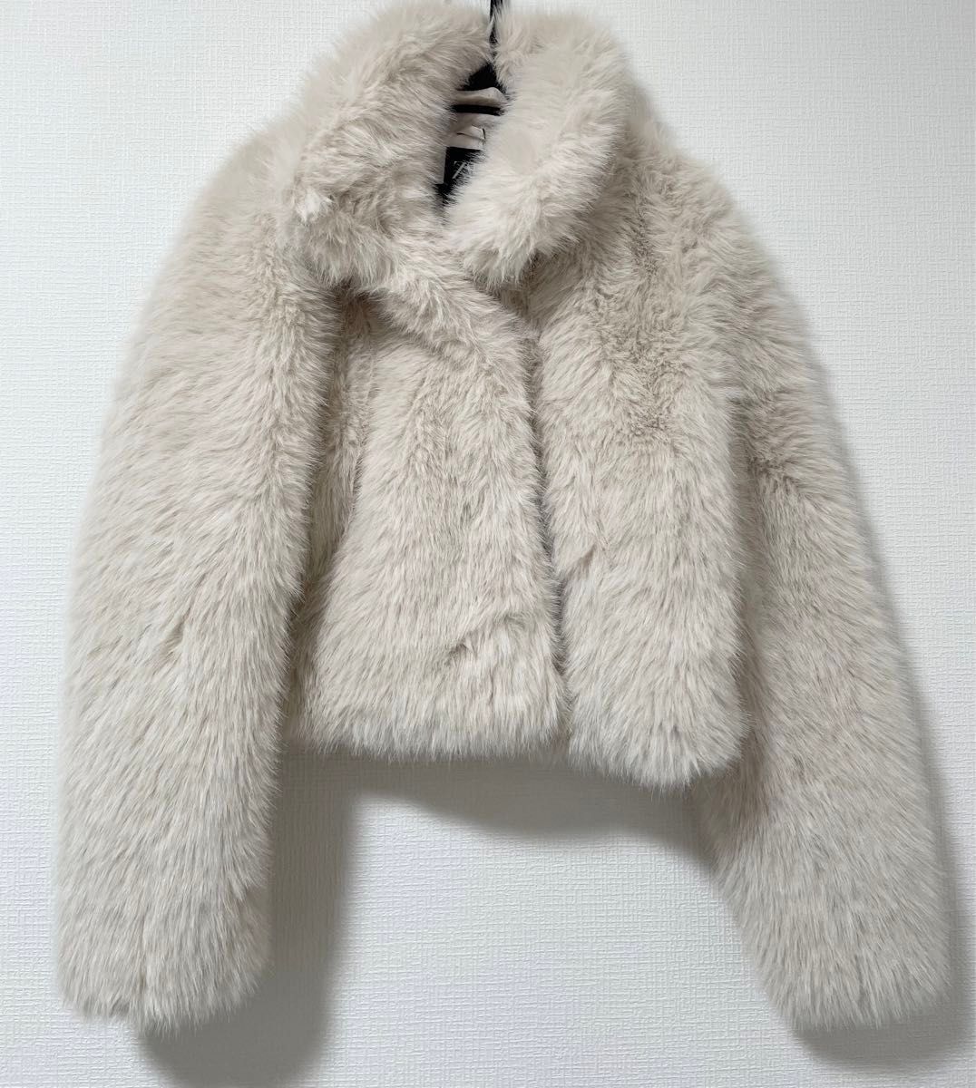 ZARA ザラ ショート丈フェイクファーコート M｜Yahoo!フリマ（旧PayPay