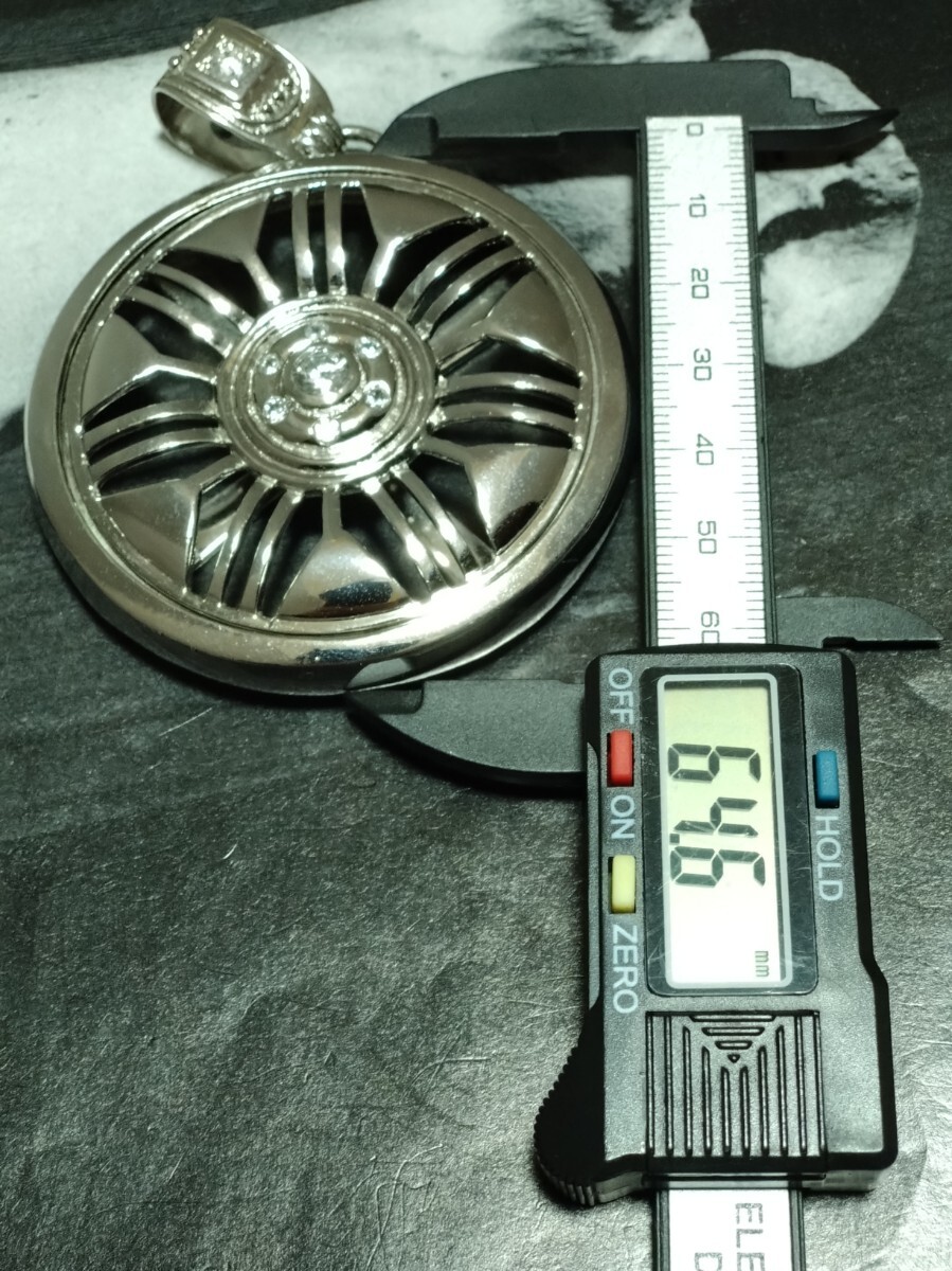 AVALANCHE】STERLING SILVER 925特大サイズスピナーホイールペンダント