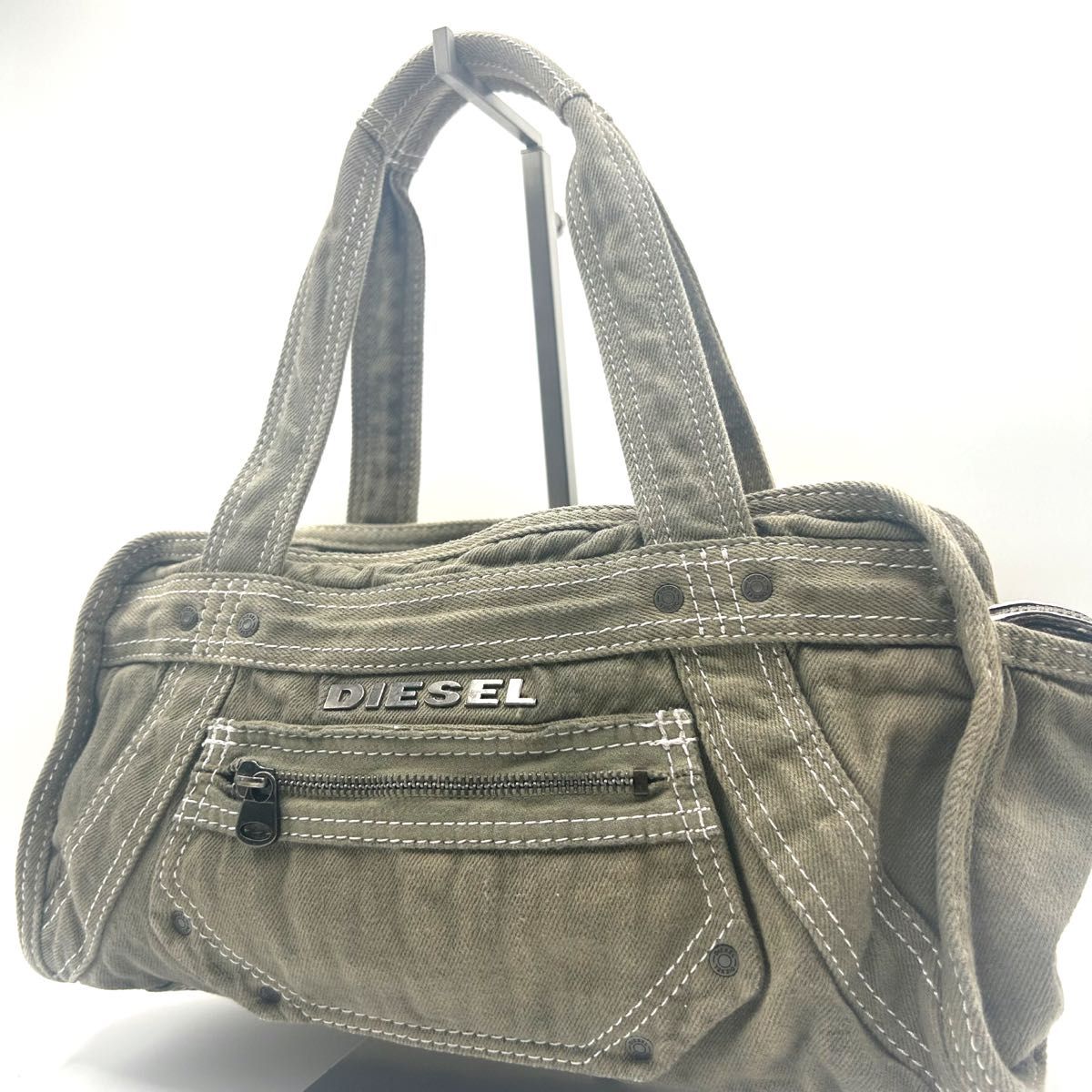 激レア DIESEL archive metallogo ミニボストンバッグ Y2K ディーゼル