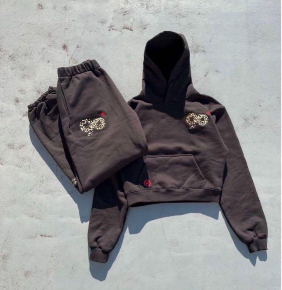 9090 girl black yellow レオパードhoodies｜Yahoo!フリマ（旧PayPay