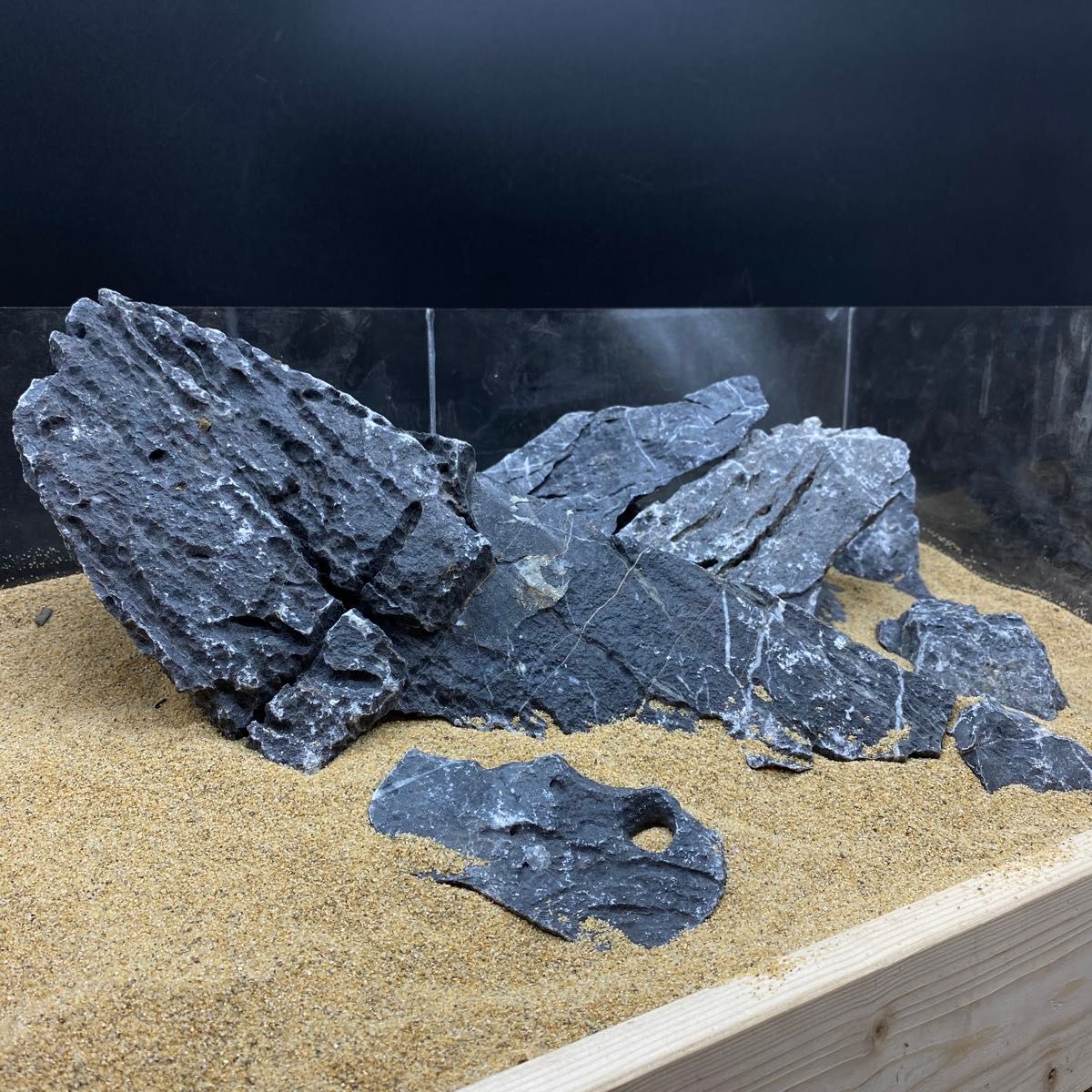 MSS-5670青龍石レイアウトセット 酸処理済み龍王石 竜王石