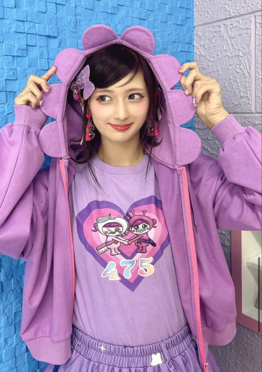 しなこちゃん ジップ付き フラワーパーカー キッズフリー｜Yahoo
