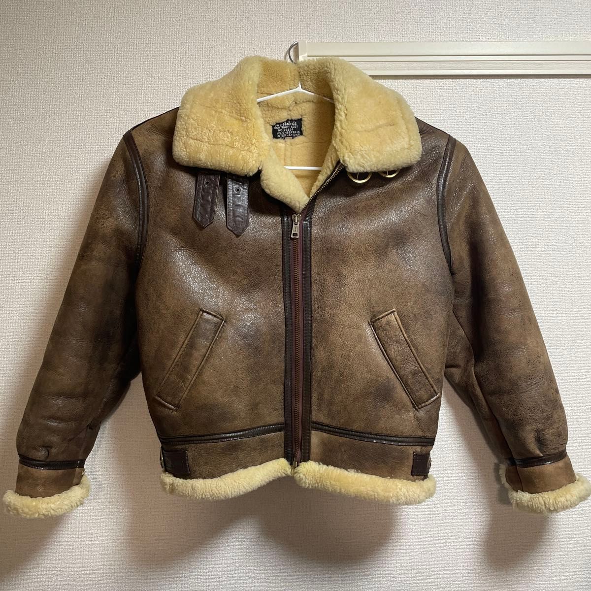 US SHEEPSKIN INTERNATIONAL LTD MADE IN U S A B-3 フライト