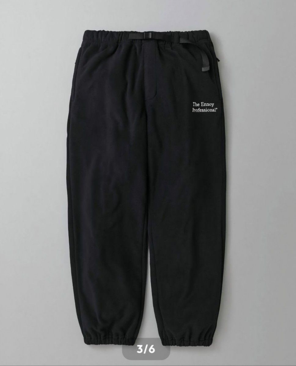 新品 24AW ENNOY POLARTEC FLEECE パンツのみ 黒 サイズL ポーラテック