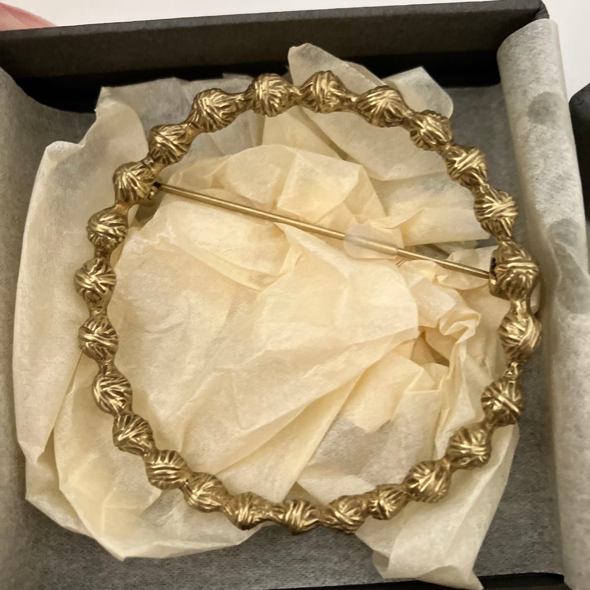 ミナペルホネン 正規品 タンバリン ブローチ ゴールド tambourine