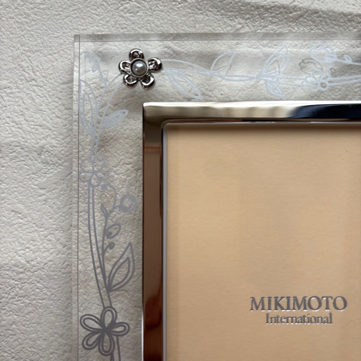 MIKIMOTO ミキモト パール付き フォトフレーム フォトスタンド 真珠