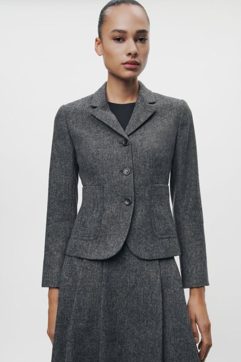 ZARA ZW コレクション ミニマル ウールブレンド ブレザー M｜Yahoo