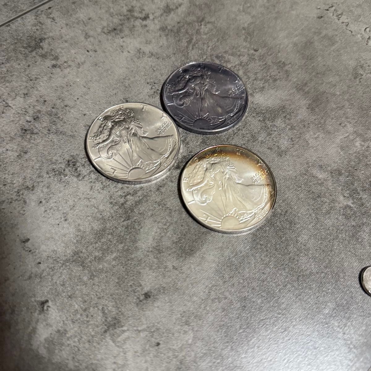 1986年 アメリカ銀貨 1ドル 1オンス銀貨 ウォーキングリバティ 重量約