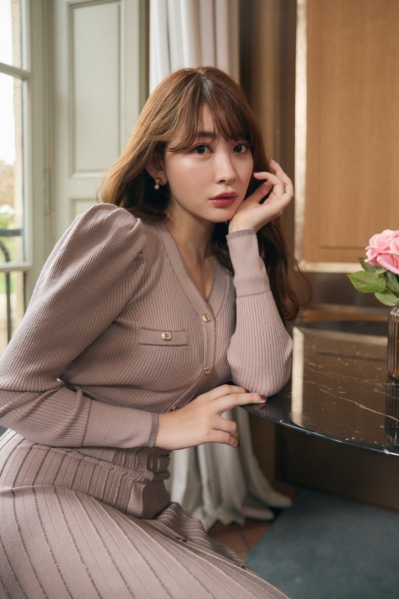 Suite Room Knit Long Dress Sサイズ herlipto 婚活ワンピ デート服