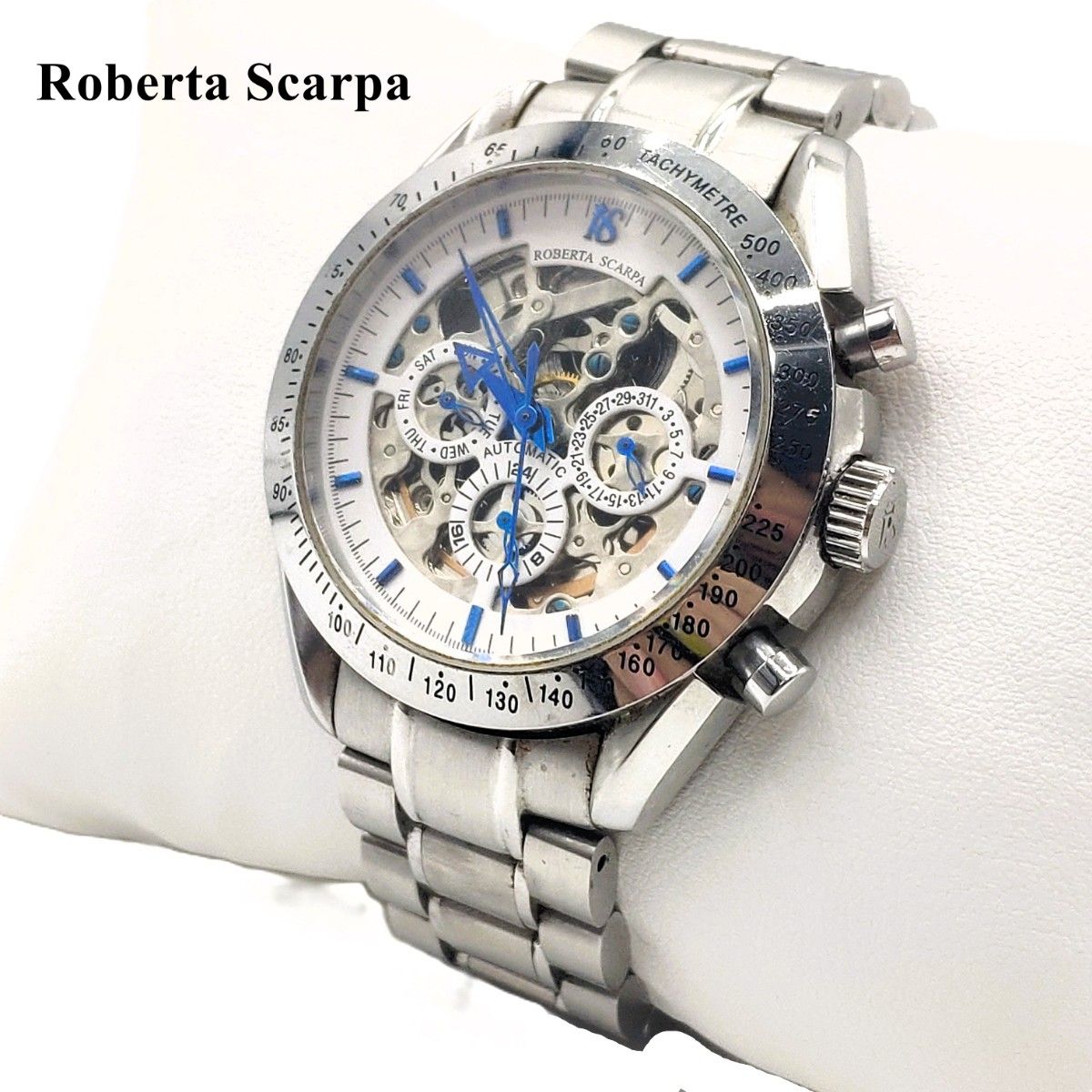 希少 Roberta Scarpa スケルトン 自動巻腕時計 RS-6023 腕時計