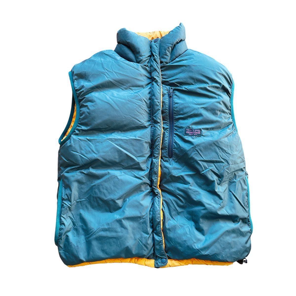 90s old mont-bell オールドモンベル リバーシブルダウンベスト