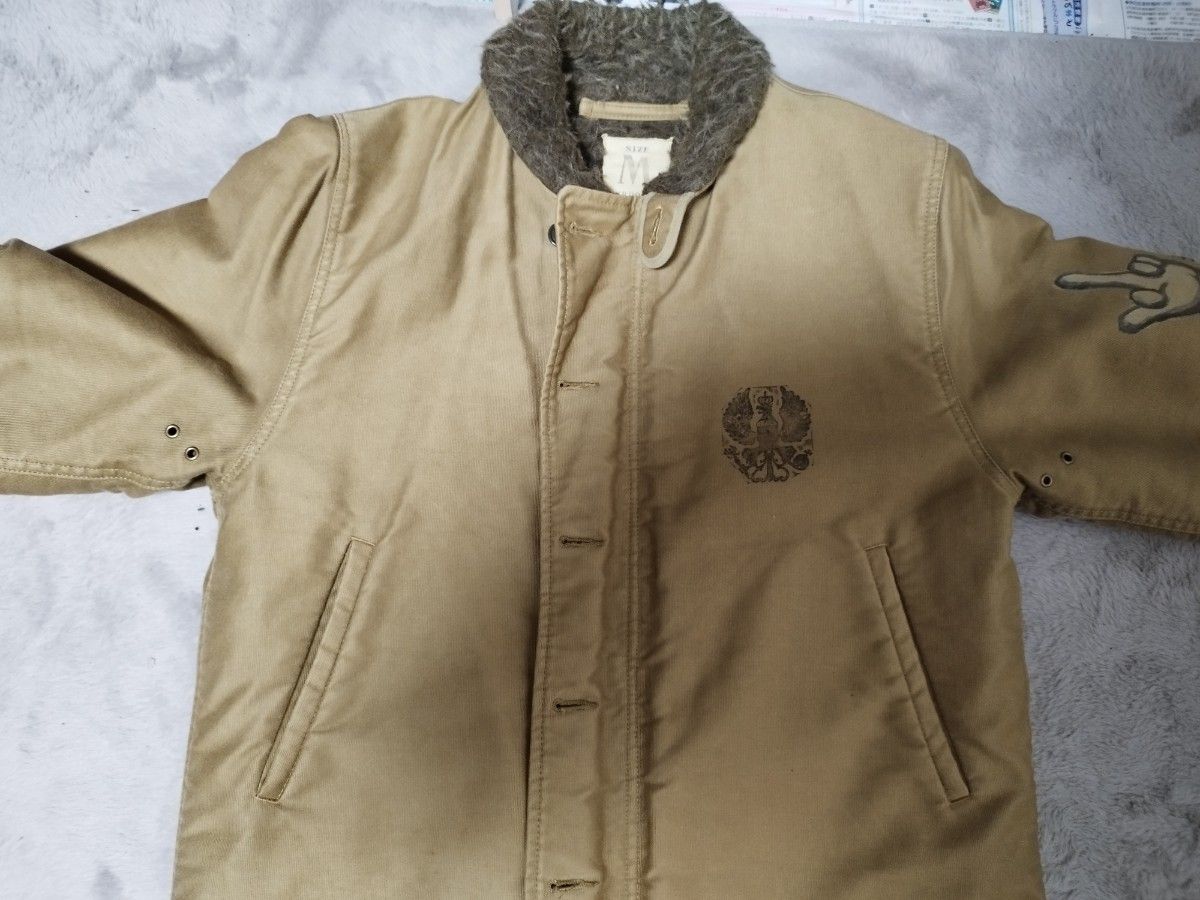 weirdo ウィアード N-1デッキジャケット L氏 ハンドペイント M 美品
