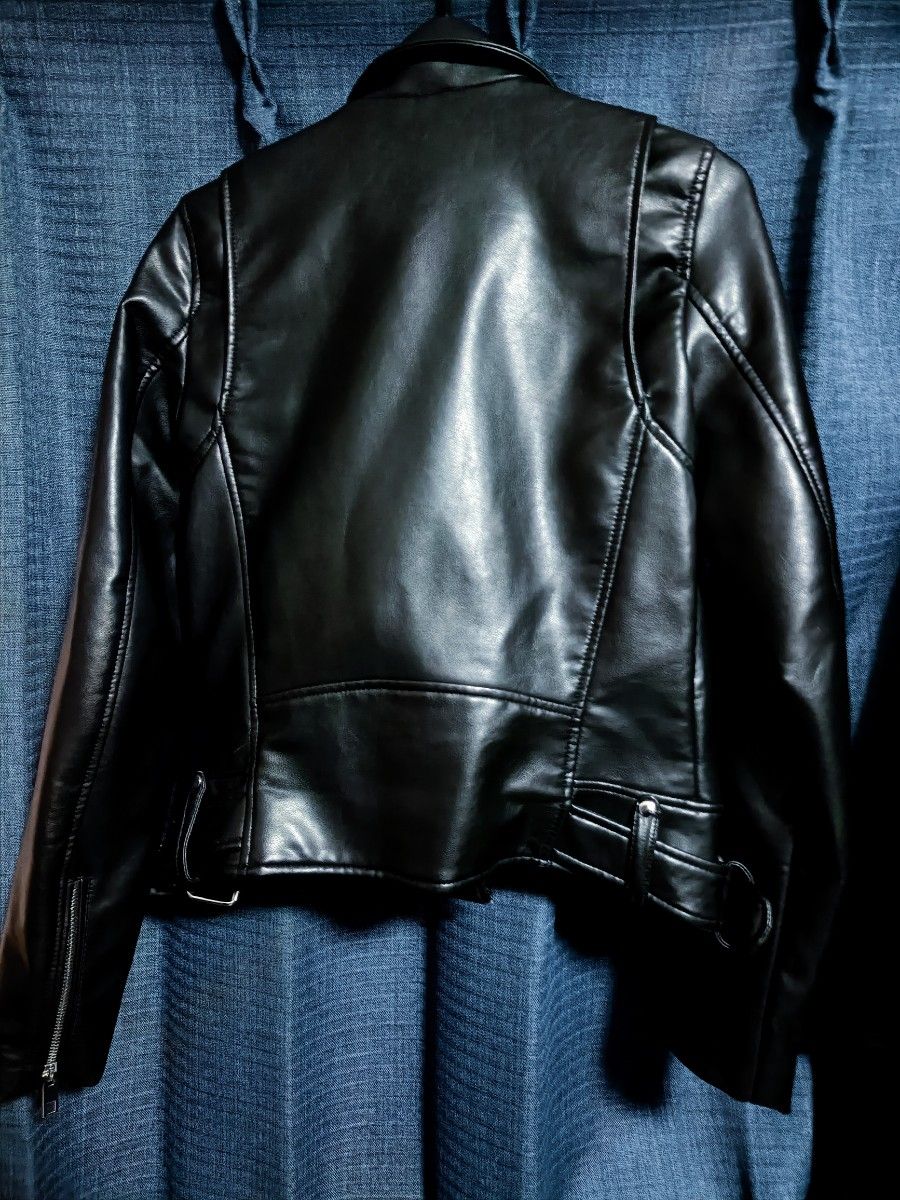 極美品 ZARA ザラ ダブルライダース ジャケット フェイクレザー