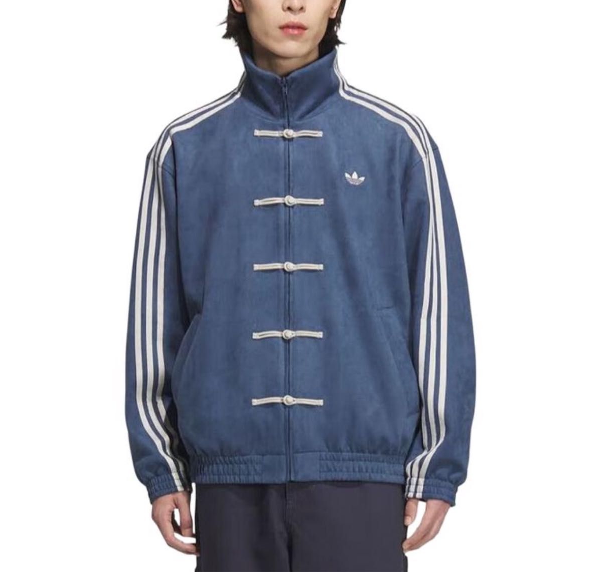 Adidas Mサイズ 中国限定 巳年チャイナトラックジャケット ネイビー