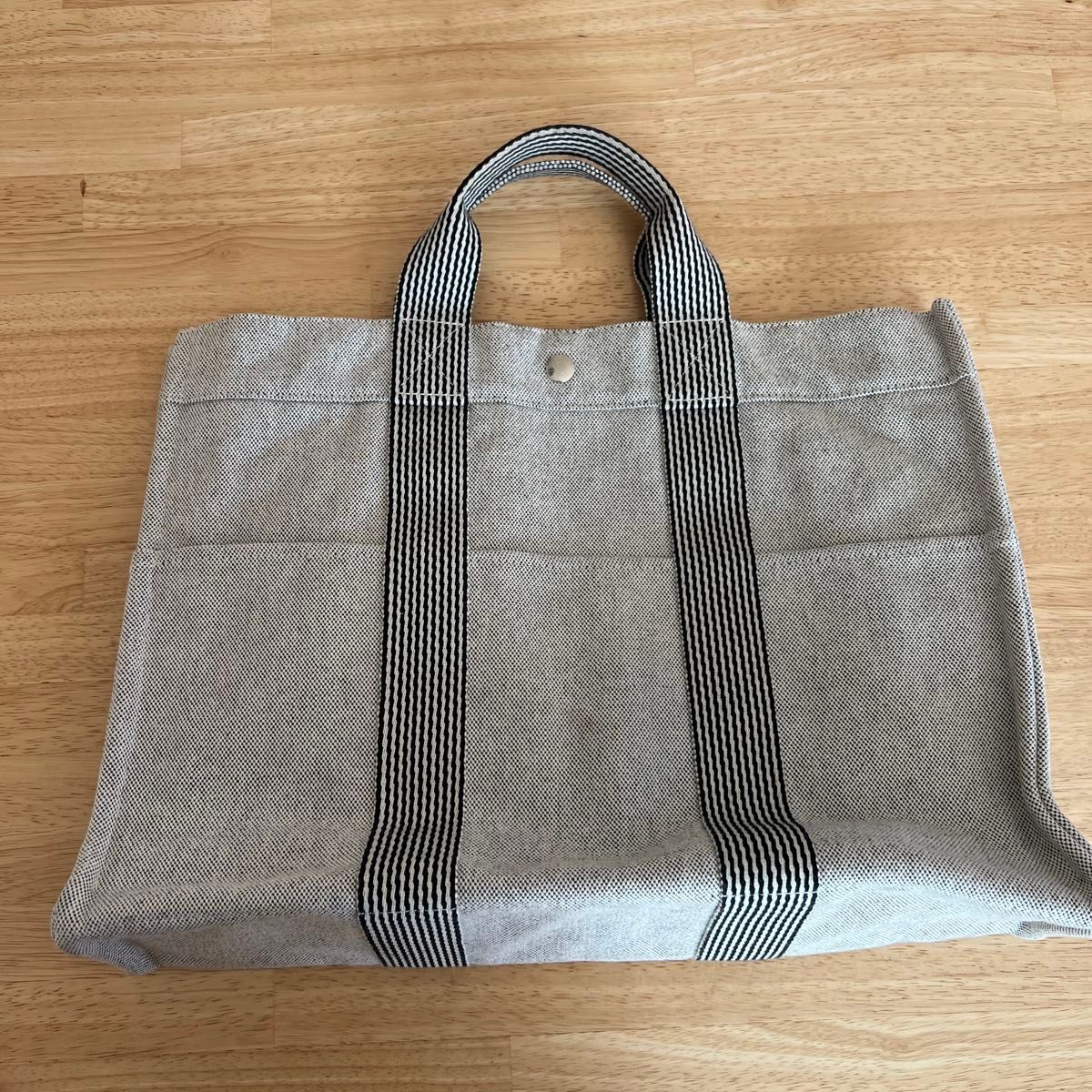 HERMES キャンバス トートバッグ フールトゥMM エルメスフールトゥ お