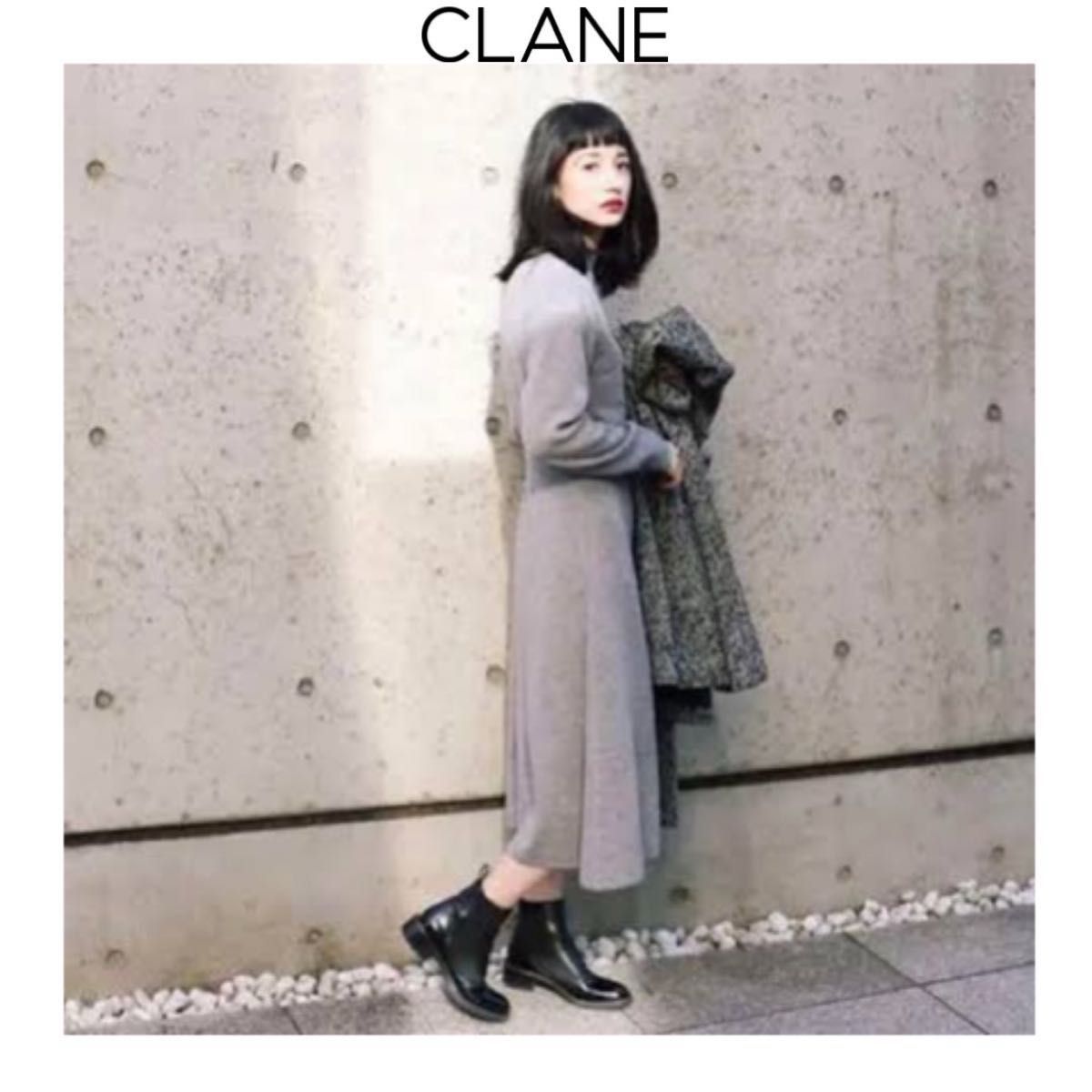 CLANE HI-NECK LADY KNIT ONEPIECE ハイネックレディニットワンピース