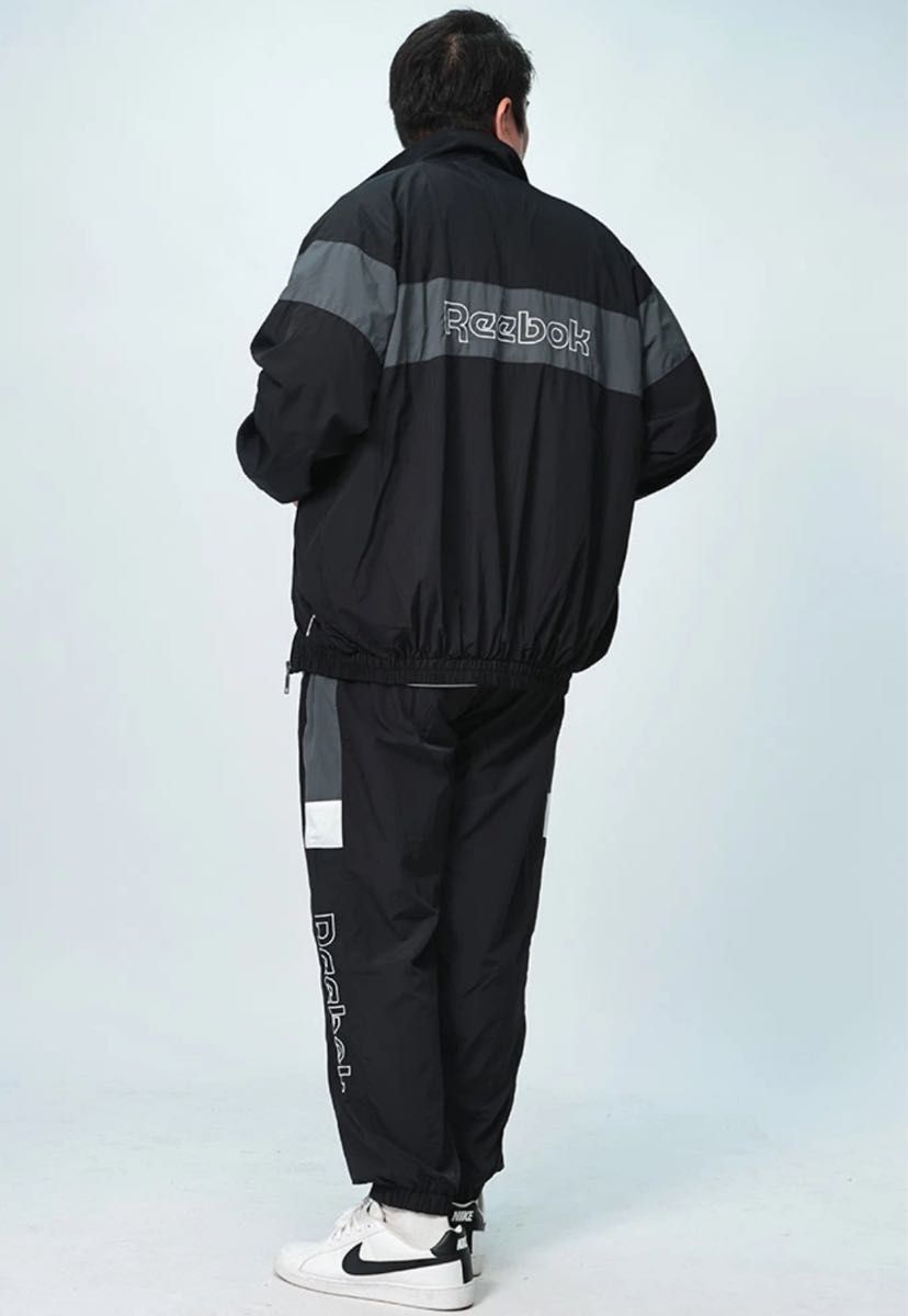 6L ナイロン セットアップ ネイビー REEBOK リーボック フルジップ