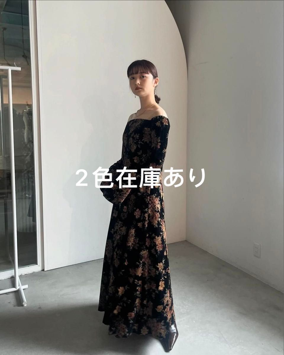 AMERI FLOWER PRINT VELOUR DRESS 4｜Yahoo!フリマ（旧PayPayフリマ）