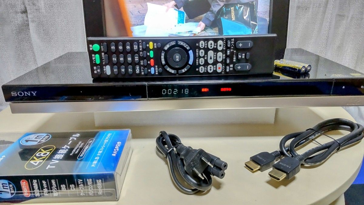 SONY BDZ-ZW2500相当 BDZ-ZW550 2TBに増量換装 W録画 ブルーレイ
