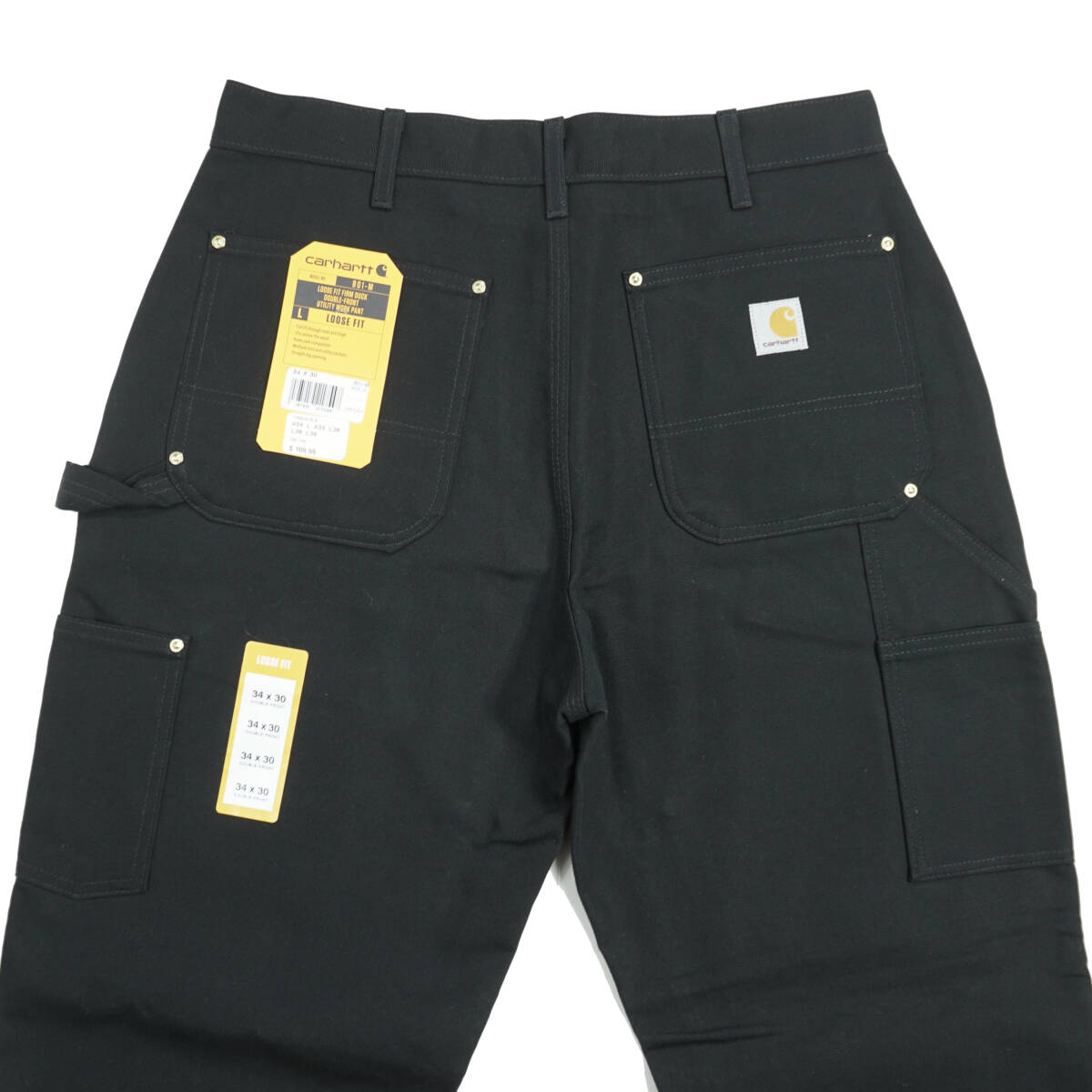 Carhartt DOUBLE FRONT PANT BLACK W34 L30 BR24042 カーハート