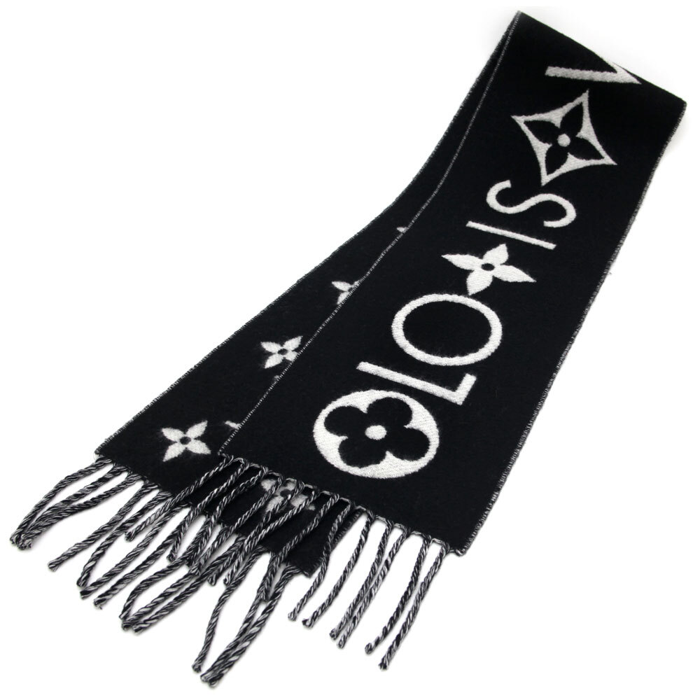 中古美品 ルイヴィトン LOUIS VUITTON マフラー モノグラム
