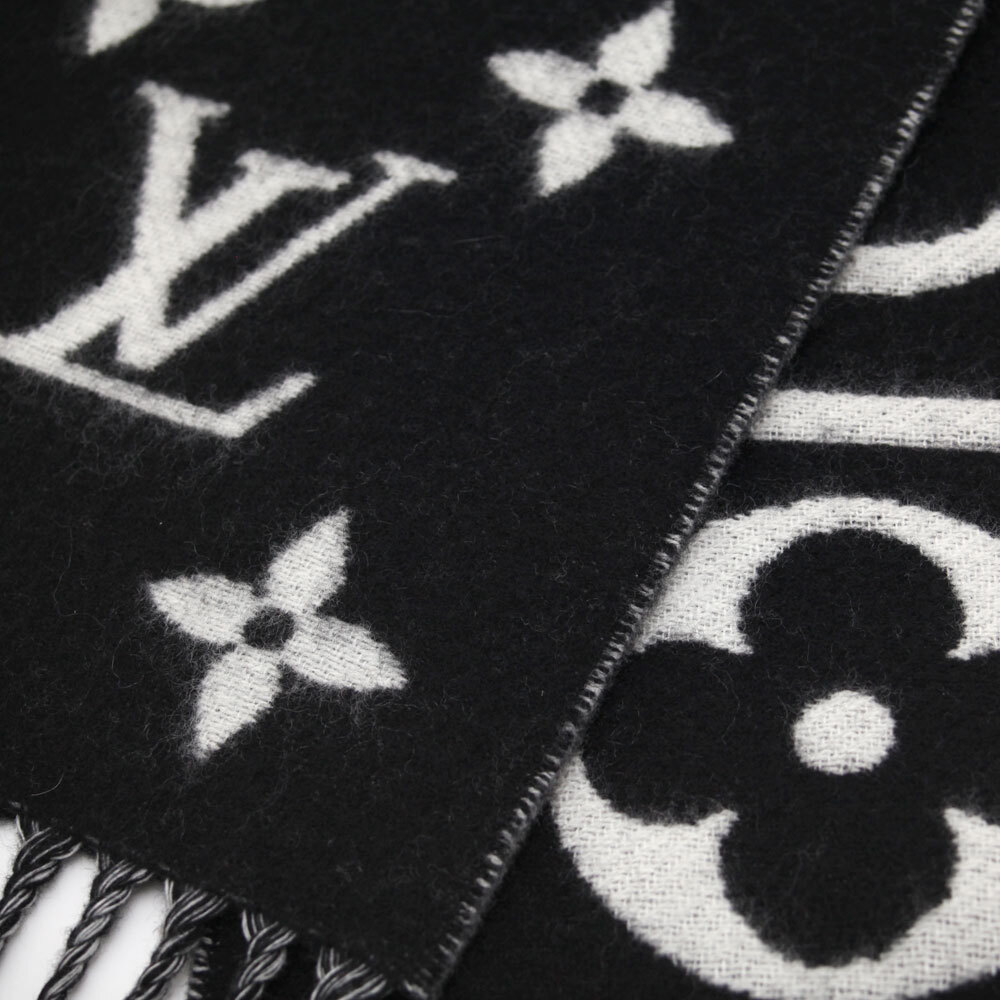 中古美品 ルイヴィトン LOUIS VUITTON マフラー モノグラム