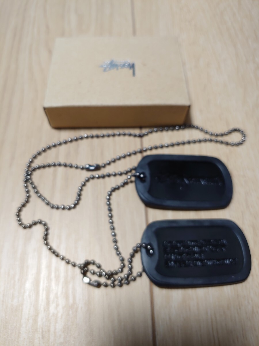 Yahoo!オークション - STUSSY ノベルティー ドッグタグ ネックレス ス