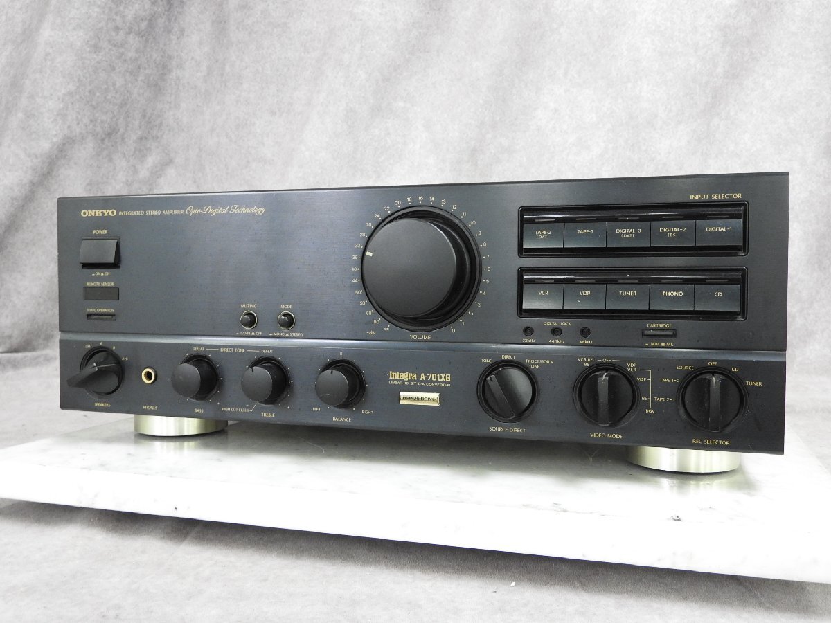ONKYO A-701XG 整備済 ガリなし 動作品 プリメインアンプ ONKYO