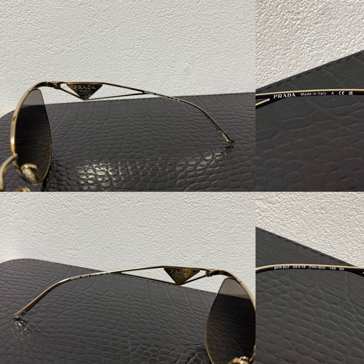 PRADA プラダ シンボルサングラス ゴールドフレームブラウン