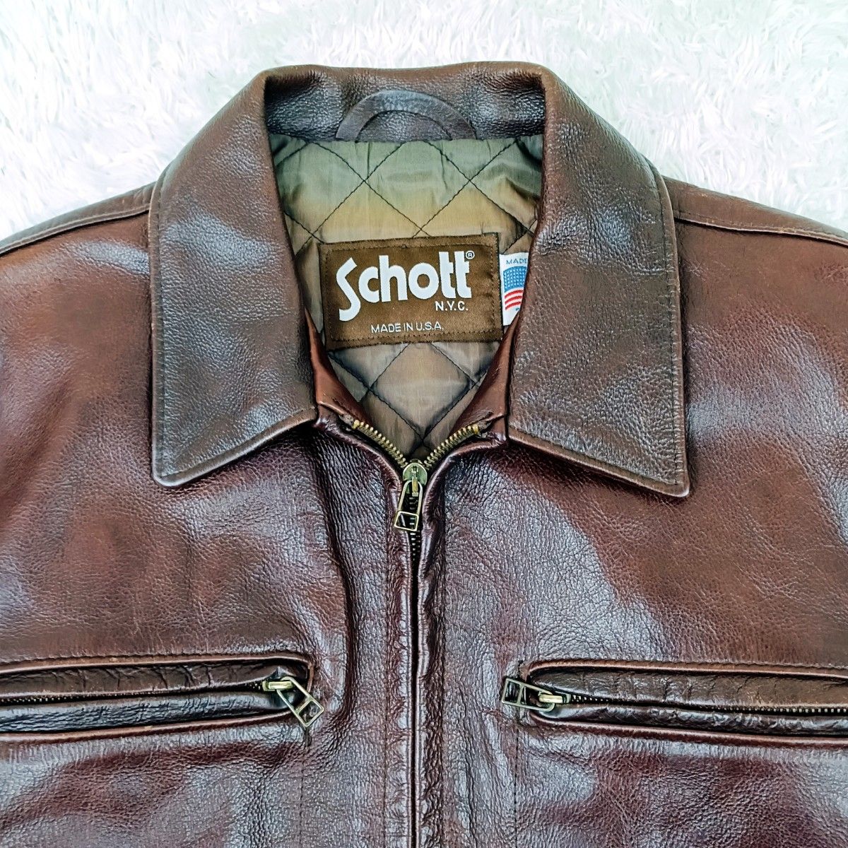 SCHOTT ショット 634 トラッカージャケット レザージャケット シングル