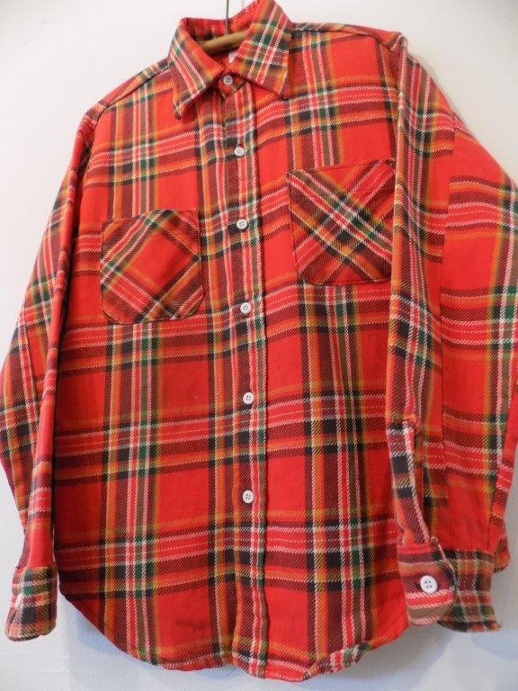 70s USA製 BIG MAC 単色タグ ヘビーネルシャツビッグマック sizeM