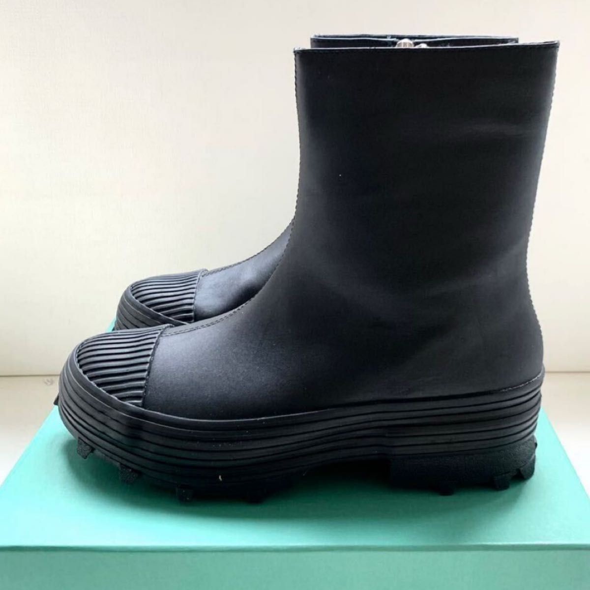 新品 カンペール ラボ Camper LAB Traktori 黒 41 レザー ジップブーツ