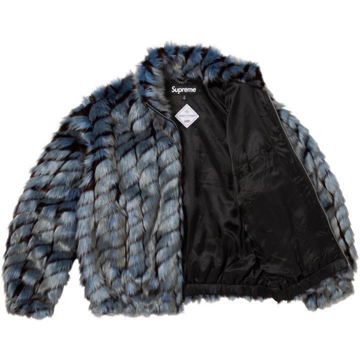 Supreme 2-Tone WINDSTOPPER Faux Fur Jacket Blue XL 毛皮 ジャケット