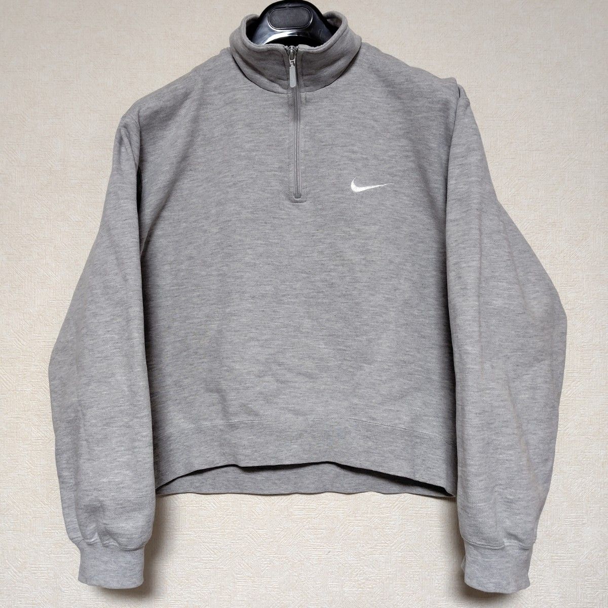 NIKE ナイキ 90s 銀タグ 刺繍 デカロゴ ハーフジップ ヴィンテージ