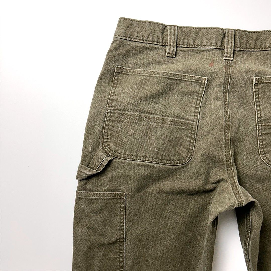 carhartt ダブルニー モスグリーン W34 L30 ペインターパンツ