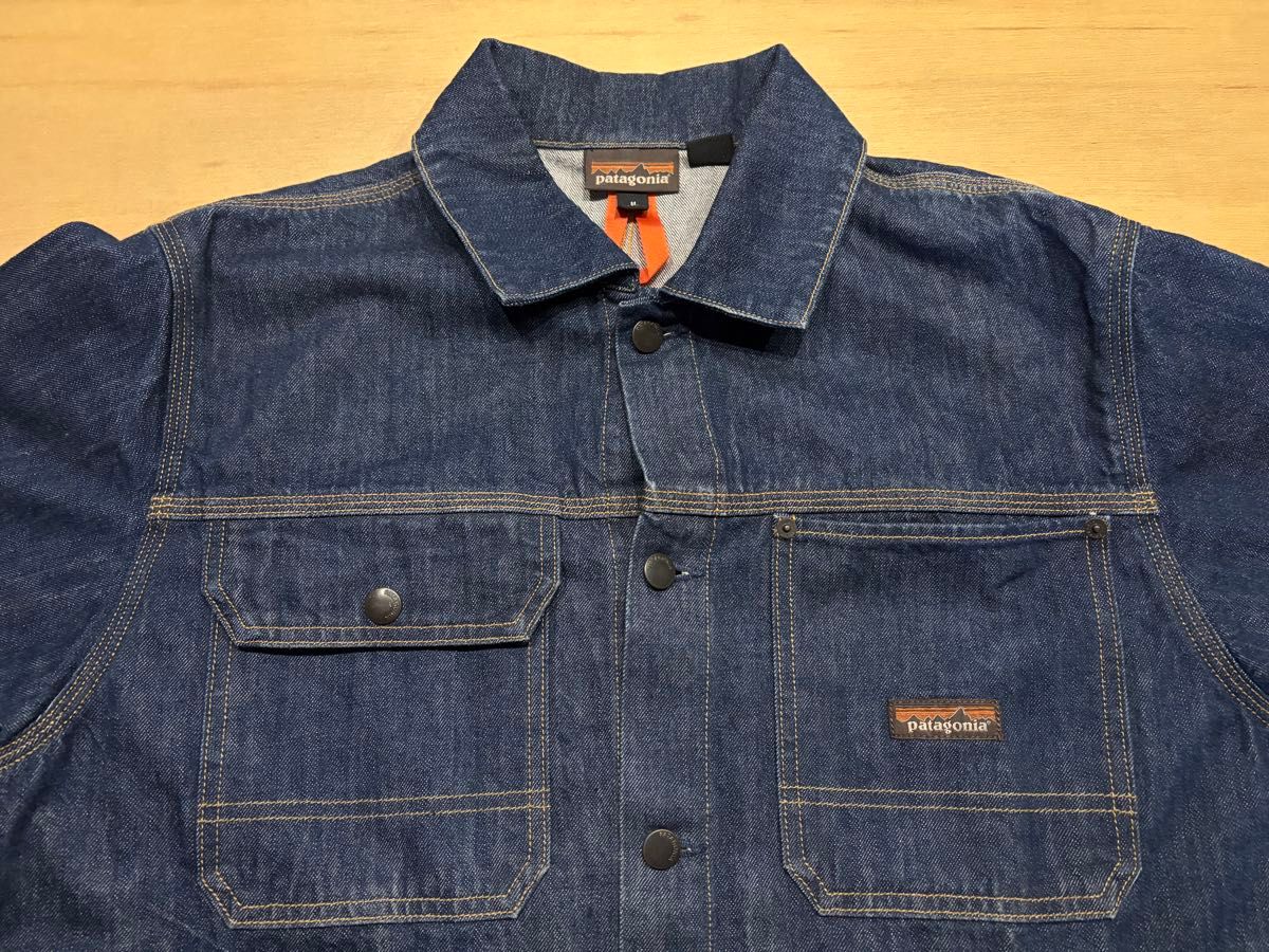 濃紺 USA製 Patagonia Steel Forge Denim Jacket Size M パタゴニア