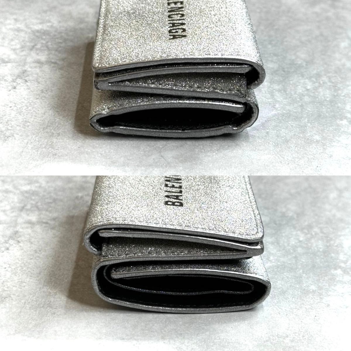 BALENCIAGA バレンシアガ / グリッターエブリデイミニウォレット 三