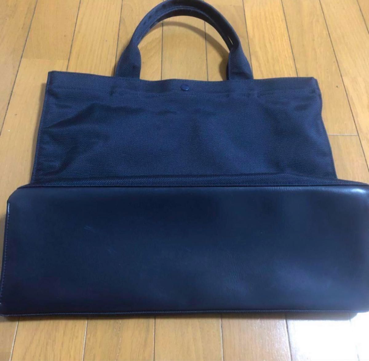ファミリア familiar お受験 サブバッグ トートバッグ 紺色｜Yahoo